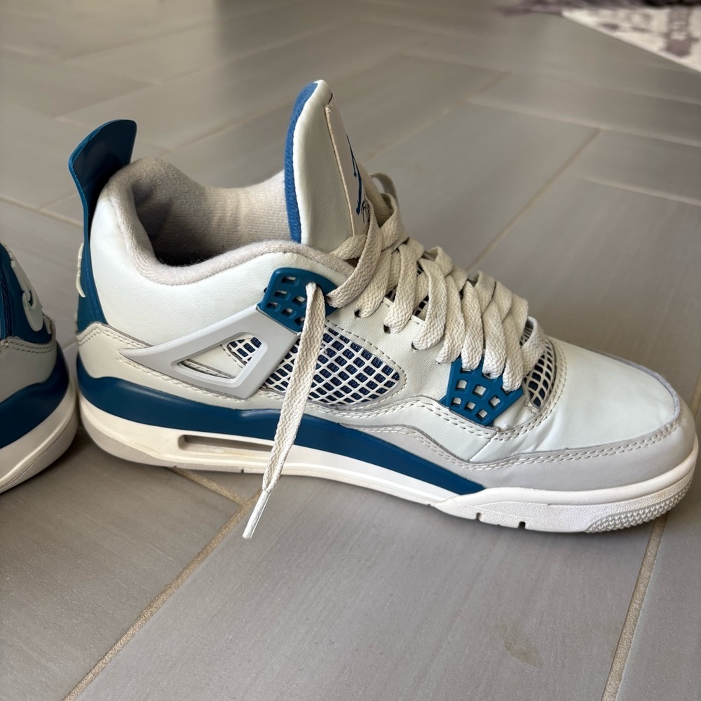 Nike Air Jordan 4 Retro 2024 Men’s Sneakers | Military Blue | Size 7 - Picture 11 of 16